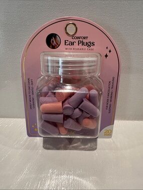 Lindo (20) pairs Comfort Ear Plugs with reusable Case.